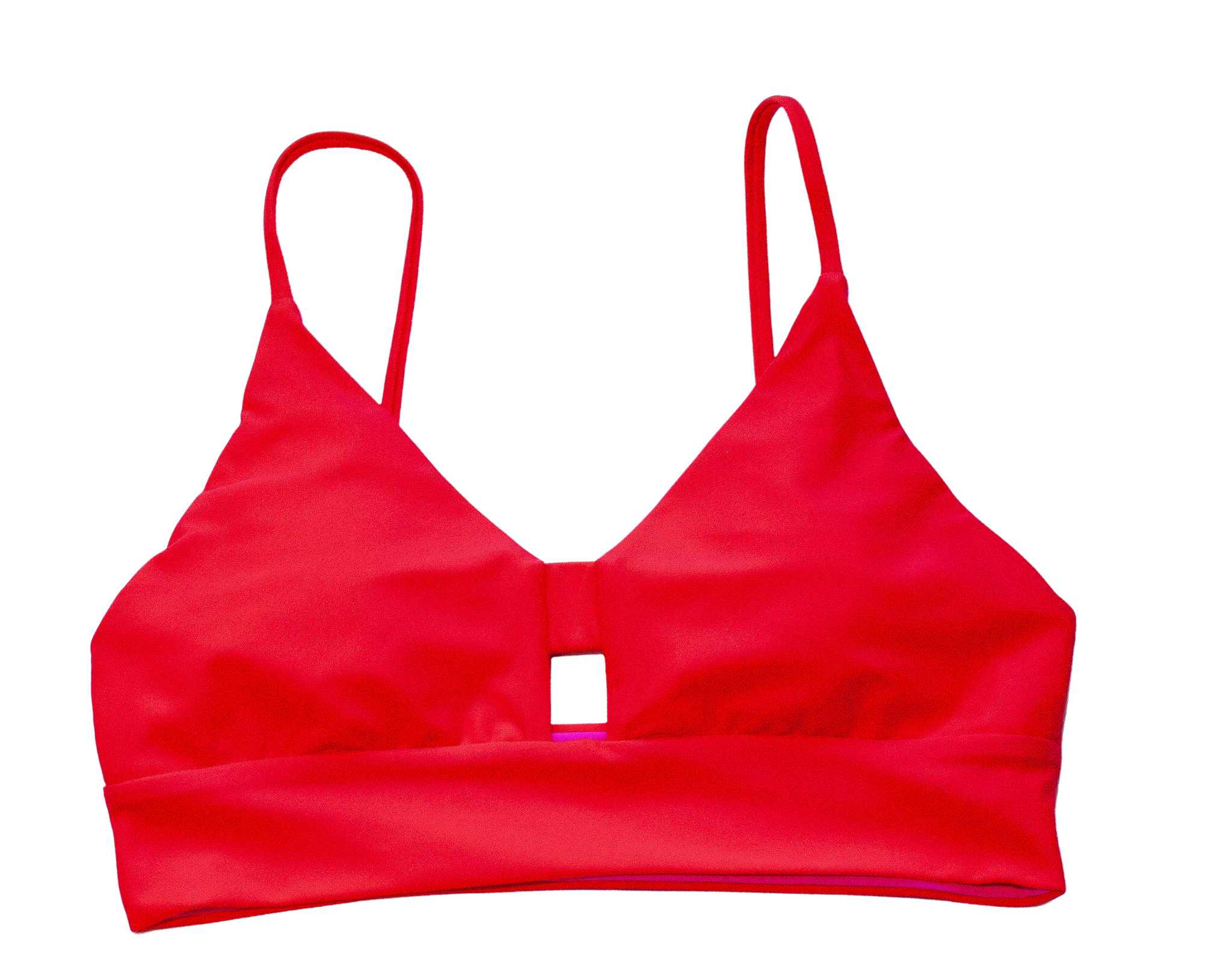 Cut-it-Out Swim Top Good Luck Red